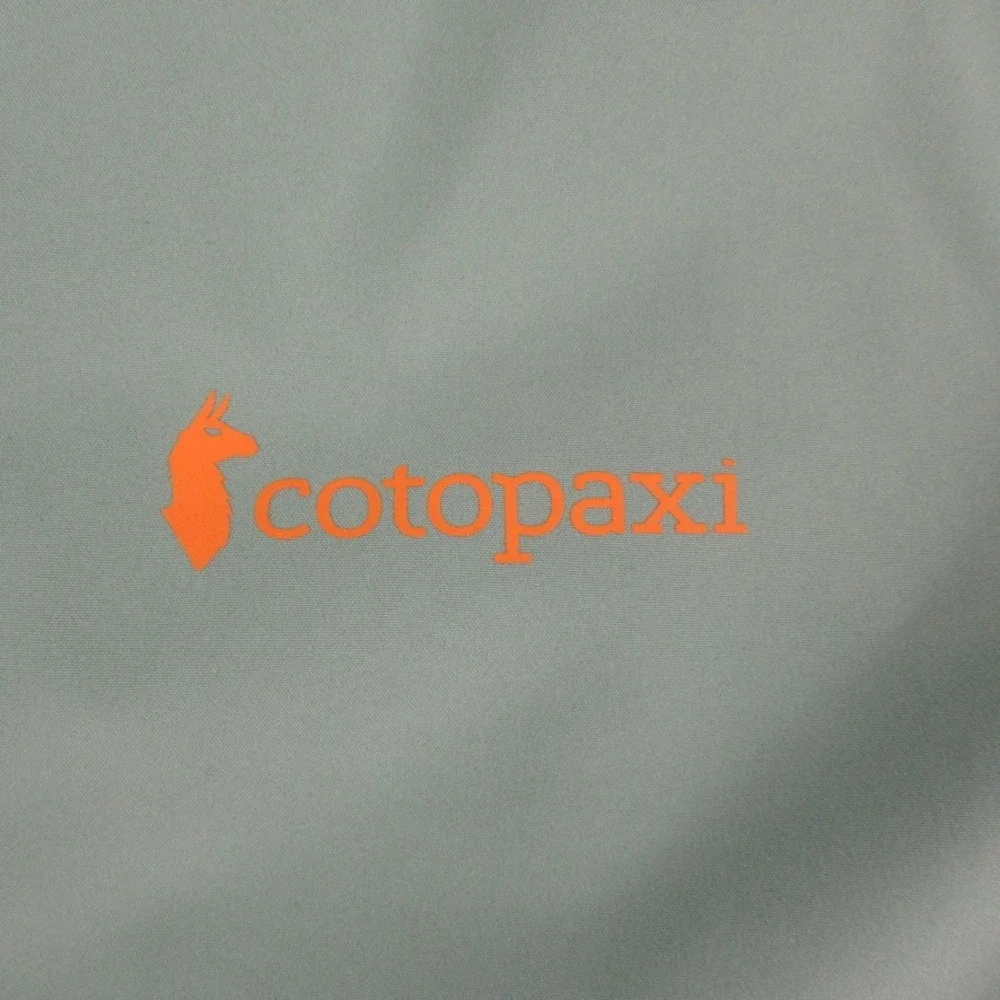 Cotopaxi Cielo Rain Trench Jacket Green Blue Colorblock Hooded Womens Size S - Picture 2 of 9